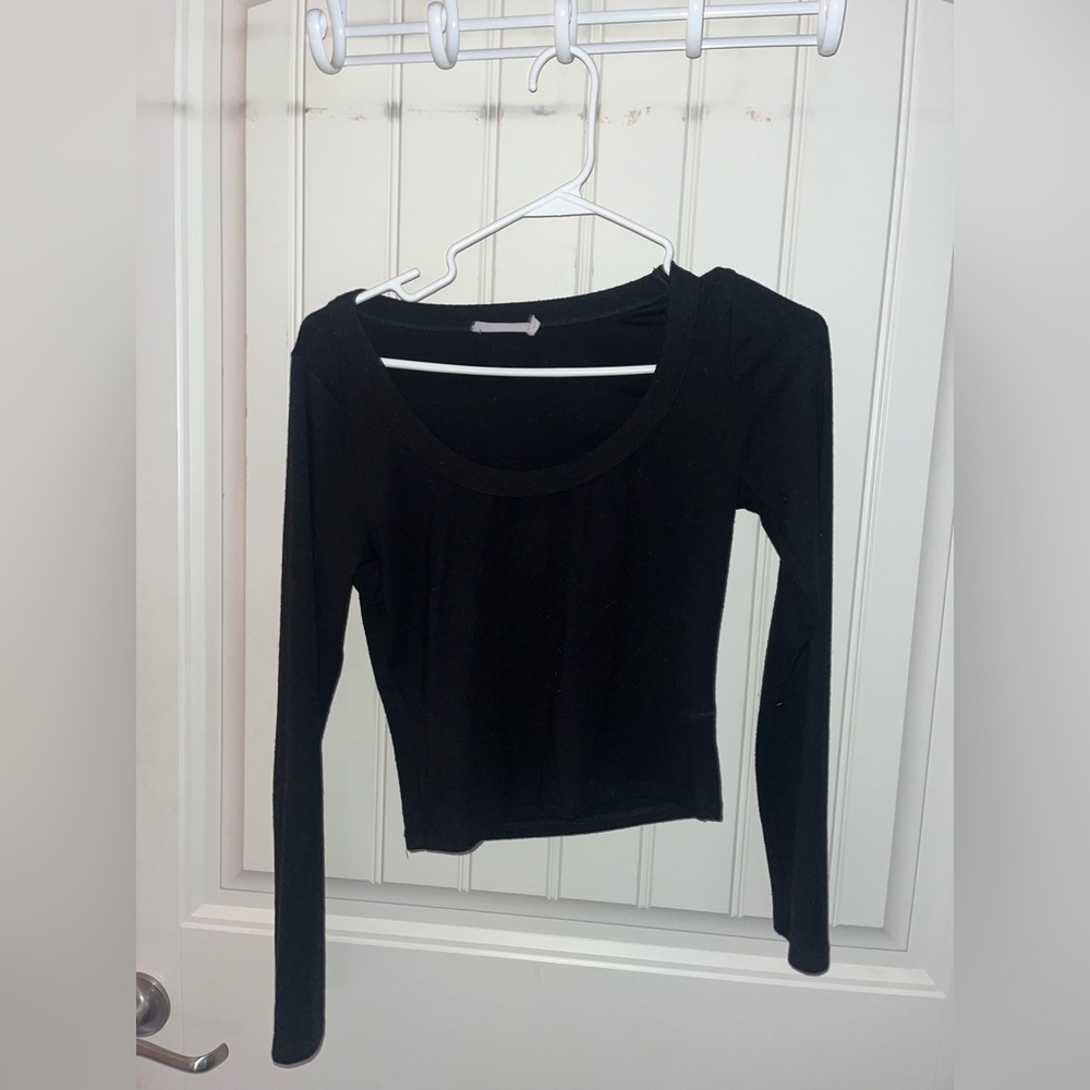 Lush Black Long Sleeve Women's Top